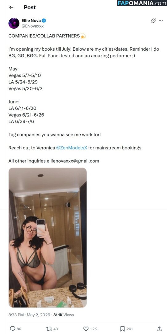 Ellie Nova / SlayherJax / ellienovaxx / ellienovaxxx / ellienovaxxx - ヌード OnlyFans  流出写真 #4